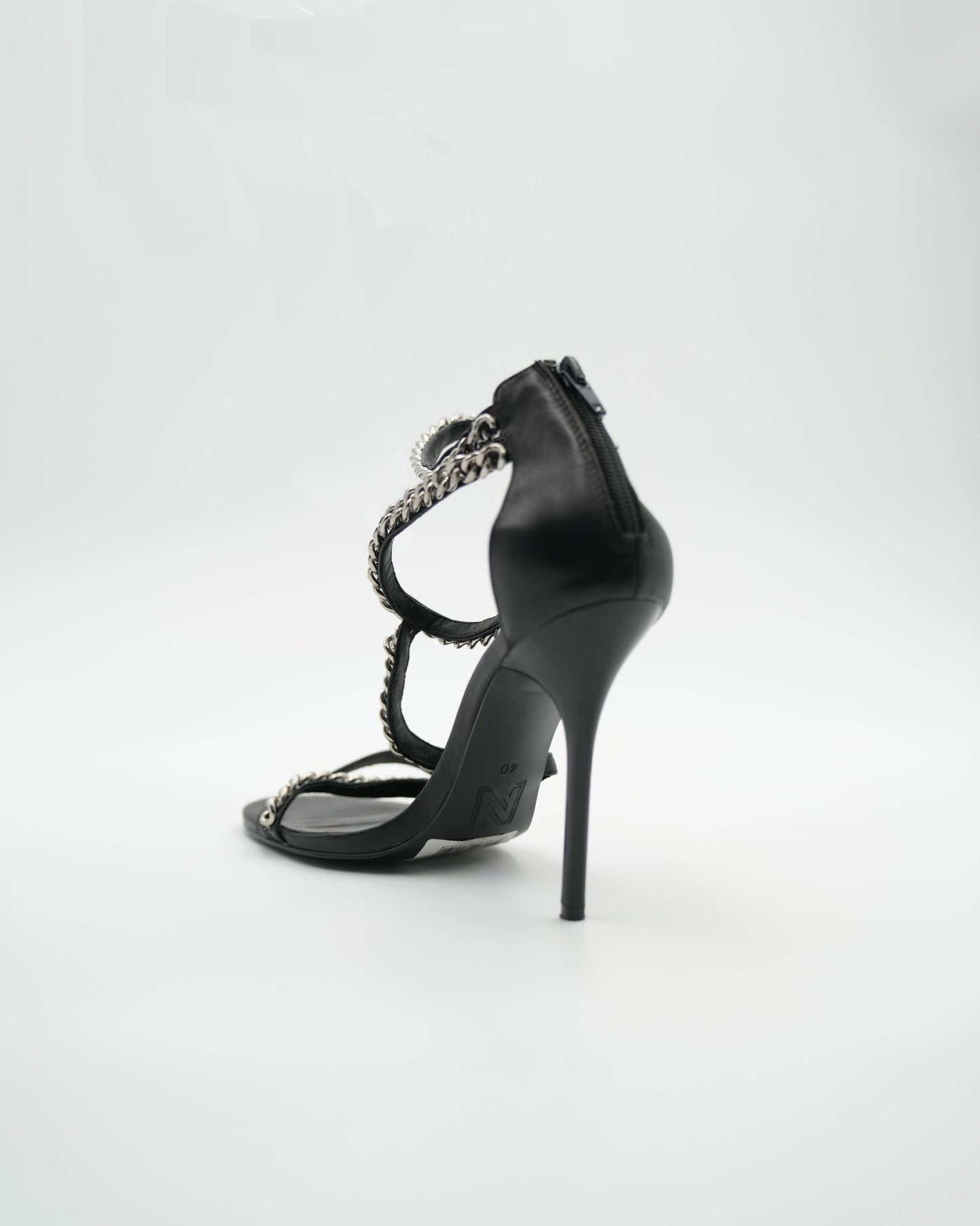 Asymmetric Chained Sandals