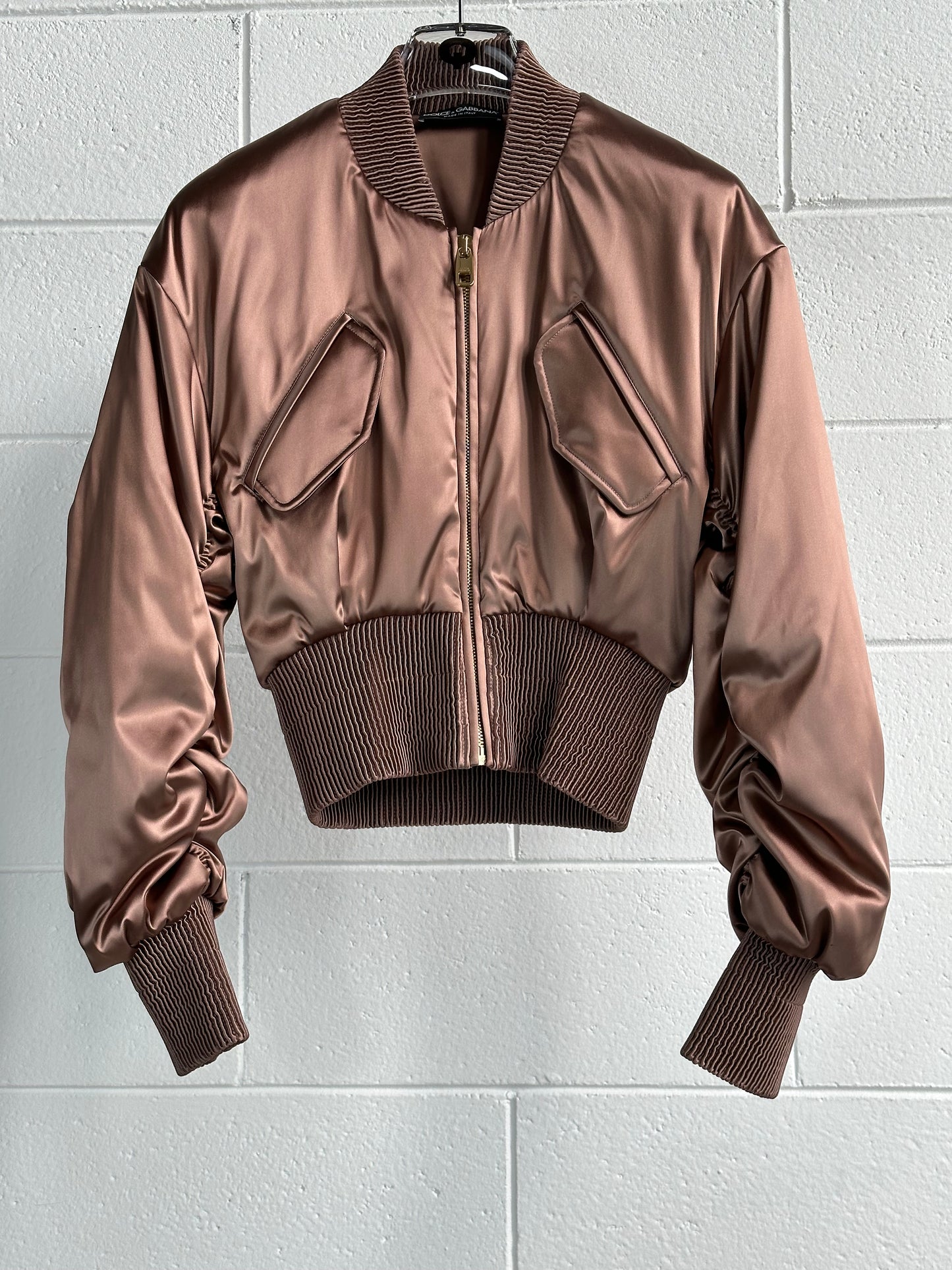 Cropped Bomber With Padding