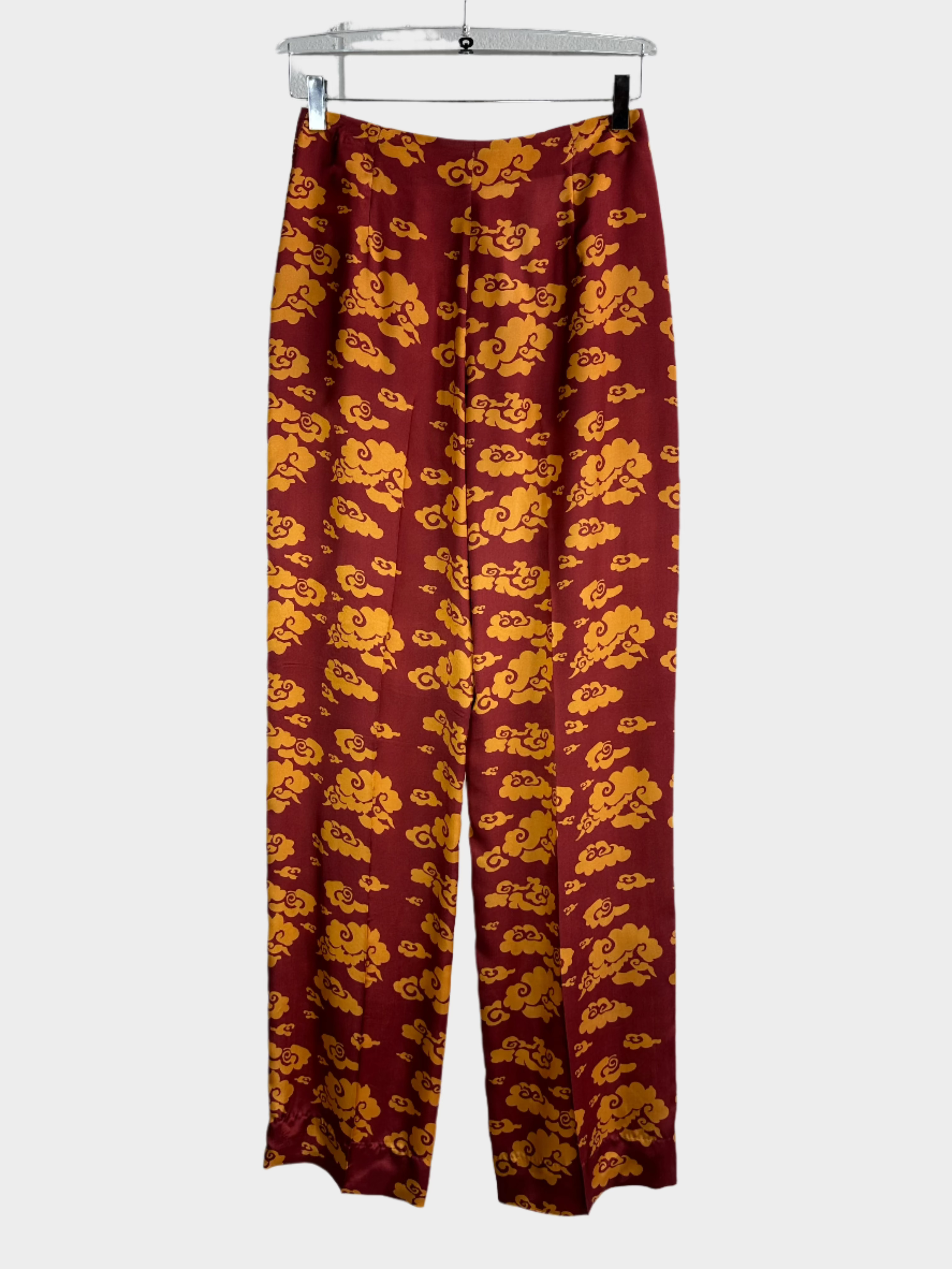 Pattern Satin Trousers