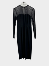 Mesh Midi Dress with Slit -  | dBlank