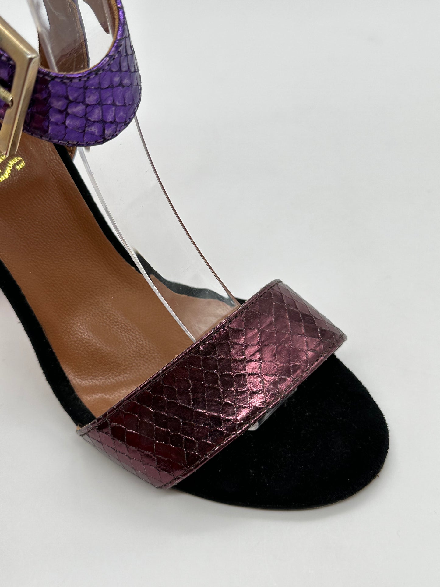 Metallic Heeled Sandals