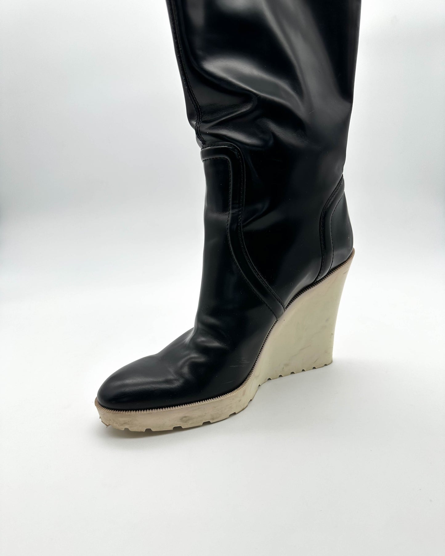 Wedge Rubber Boots