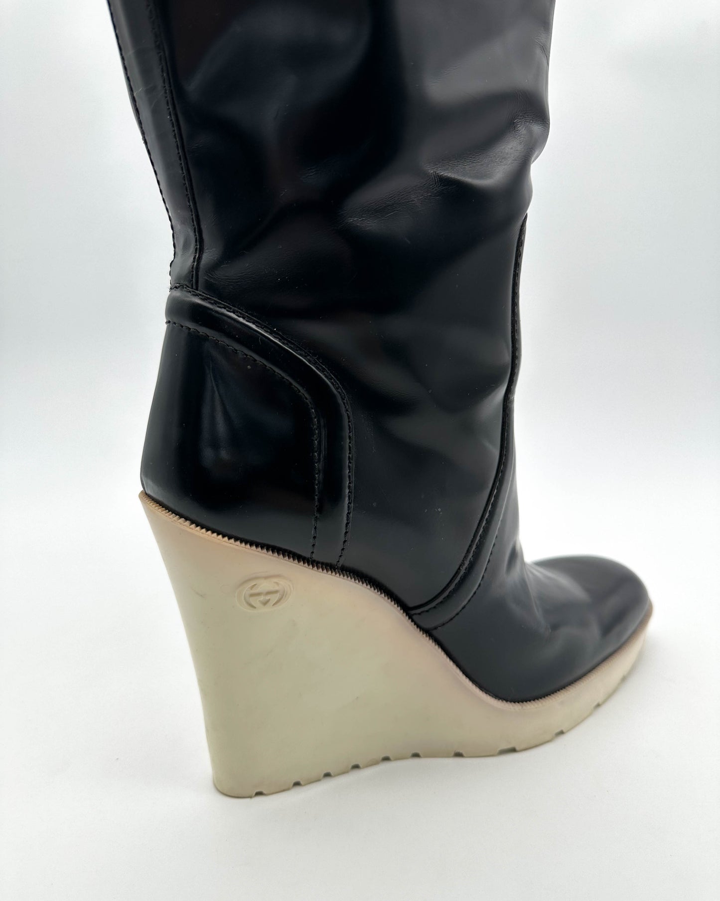 Wedge Rubber Boots